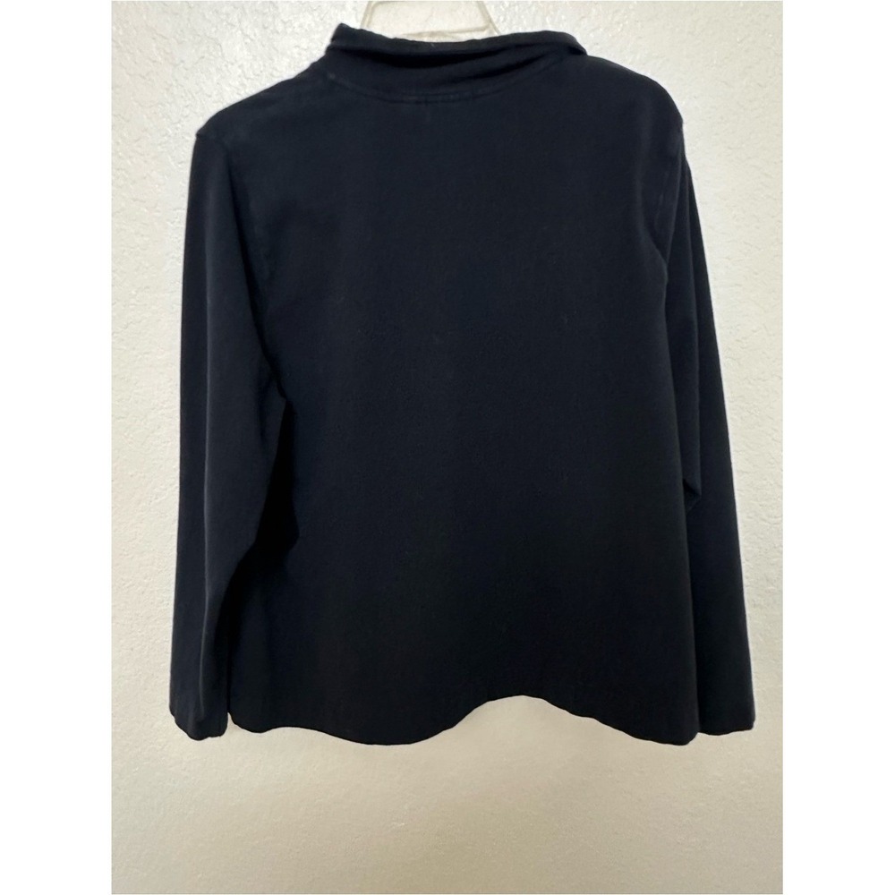 Croft & Barrow Zip Up Jacket Womens 1X Black Excellent Casual Athleisure Pockets - Picture 6 of 6